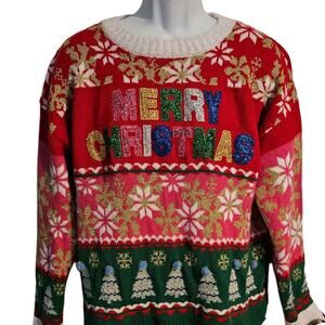 Woman's Ugly Christmas Sweater Size XL
